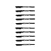 One Tattoo World Tattoo & Piercing Skin Marker | Dual-tip Pen Marking Scribe in Black | 10pcs
