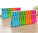 Household Air Drying Clothing Pin Set Colored Spring Clothespins for Laundry Strong Plastic Hanger Clips Pegs 24 Pack