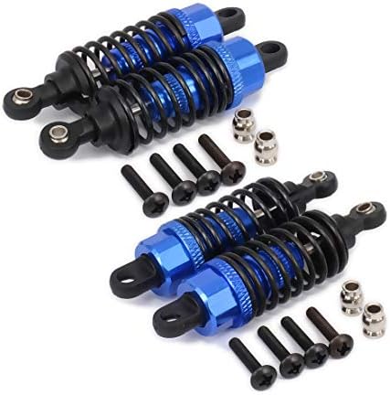 Adjustable Shock Absorber Damper 68mm for 1/10 HPI HSP Traxxas Losi Axial Tamiya RC On-Road Drift Car Aluminum Hop-up Parts 2pcs F102004 (Navy Blue)