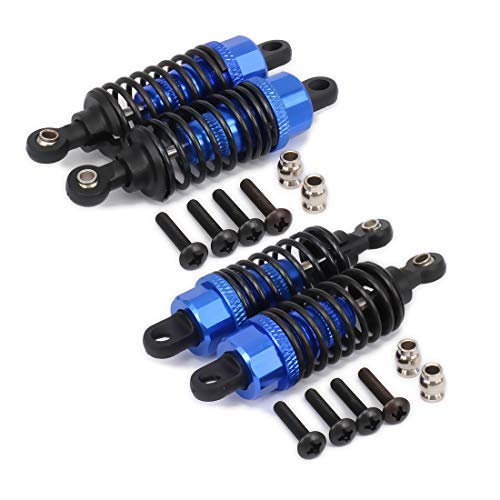 Adjustable Shock Absorber Damper 68mm for 1/10 HPI HSP Traxxas Losi Axial Tamiya RC On-Road Drift Car Aluminum Hop-up Parts 2pcs F102004 (Navy Blue)