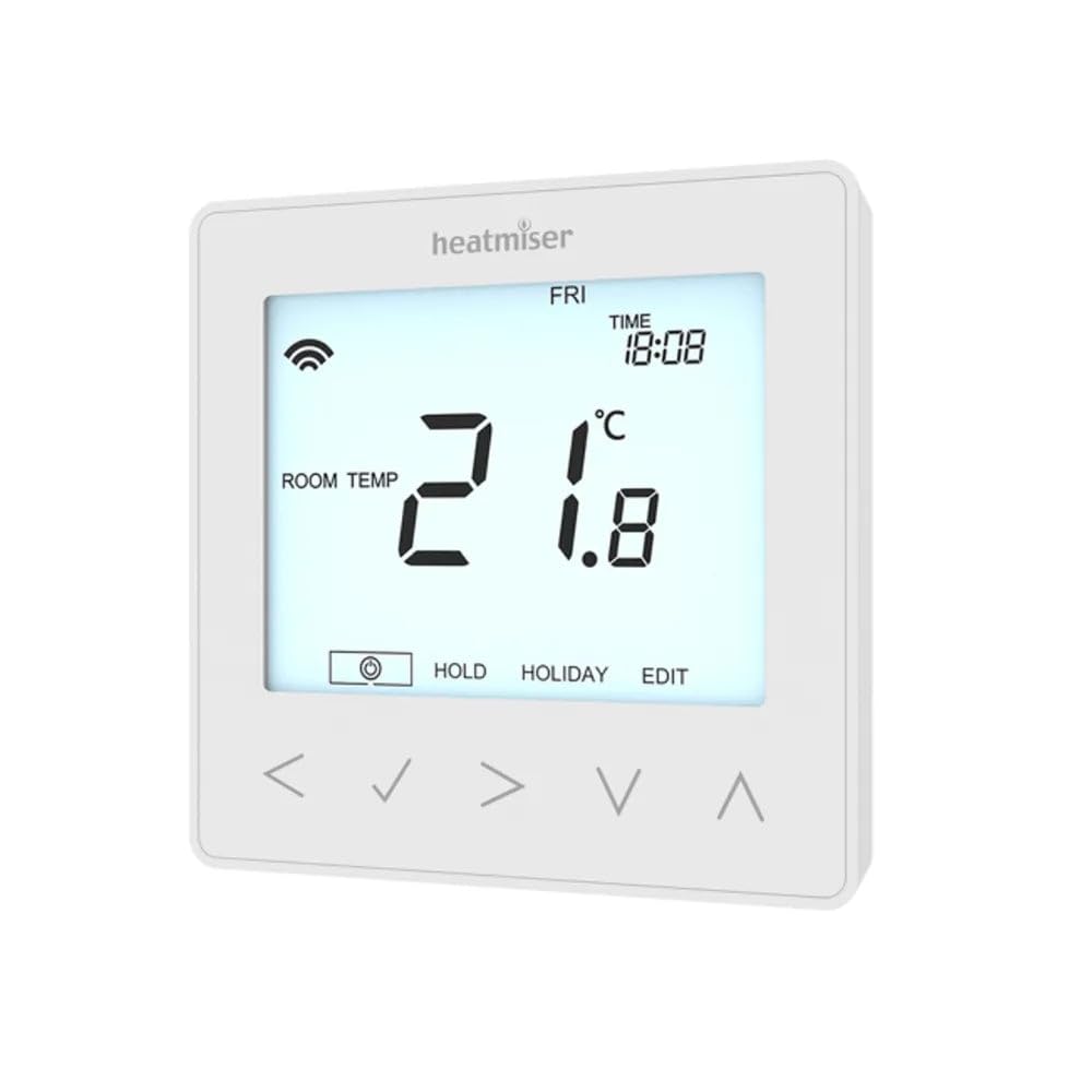 Heatmiser NeoStat-12V Programmable Thermostat (12V system) Glacier White