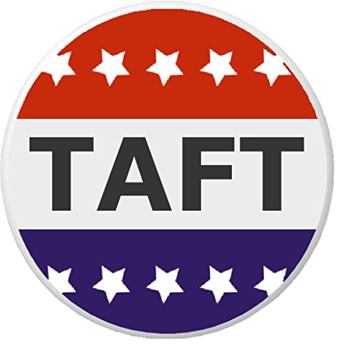 Taft Red White Blue Stars 1.25' Pinback Button Pin William Howard