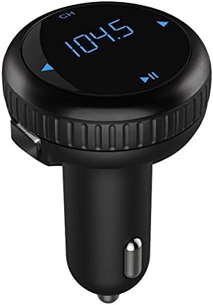 Bluetooth FM Transmitter&amp; Car Charger , Wireless Bluetooth Car Kit , Car MP3 Player with Dual USB Port TF Card Port Hands-Free Calling for iPhone Samsung Motorola Nexus LG Android Phones (Black)