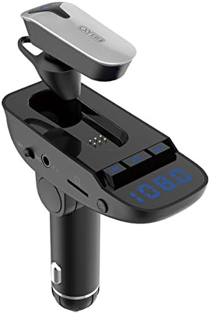 Wireless Bluetooth Headset FM Transmitter MP3 Radio Adapter Car Kit Supports TF/SD Card and USB Car Charger for All Smartphones ER9