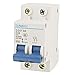 Uxcell a11091700ux0059 Two 2 Poles DIN Rail Mount Miniature Circuit Breaker 2P, AC, 400V, 32 Amp, 6000 Amp