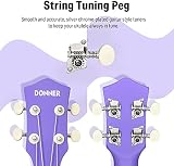 Donner Soprano Ukulele DMU-01 21in Matte Purple Bundle Kit with Lessons view 6