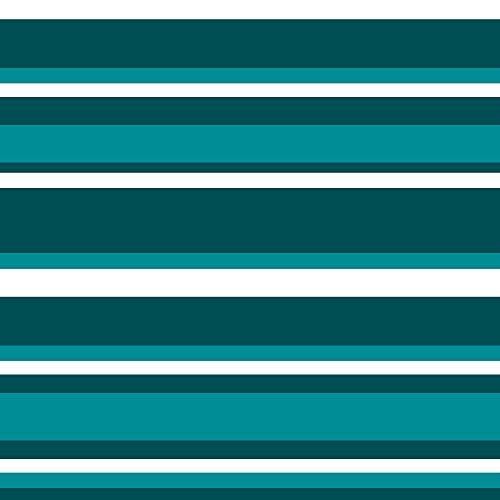 Teal Striped Headband  One Size