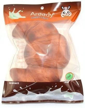 Smilingtree,New Colossal 18CM Areedy Croissant Squishy Scented Super Slow Rising Bread Toys