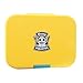 Leakproof Bento Box with Removable 4 Section Tray | Nontoxic, Easy to Clean, for Kids & Adults | 16 Bonus Lunchbox Notes by Three Squares, (Sunflower Yellow)