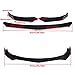 Zeeos Black Universal Front Bumper Lip Chin Spoiler ABS Front Bumper Lip Sopiler Wing Body Fits For AUDI,Ford,BMW,HONDA,Chevrolet,Toyota,Civic,Car