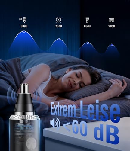 Nose Hair Trimmer 3 in 1 Nose Hair Trimmer Men's Nose Trimmer Nose Hair Trimmer USB Rechargeable Ear Hair Trimmer Painless Nose Hair Remover Ear Hair Trimmer Eyebrow Ear Trimmer for Women