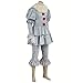 Pennywise Costume Halloween Deluxe Clown Cosplay Costume Outfit It Movie For Adults Kids (Male L)