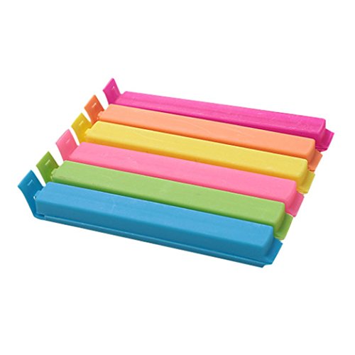 Click Here to See More Images Bestpriceam 5PCS Food Sealing Clips Fresh-Keeping Sealing Clips Bag Clips Sealer, Random Color