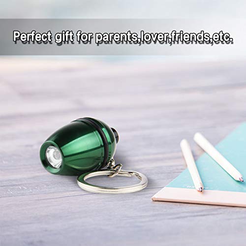 Creative Big Green Egg Keychain Fashion Mini 3D Big Green Egg Shaped Key Rings Pendants Keyring Key Fob with Emergency Lighting Function,Designed for Big Green Egg Lovers