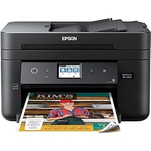 Epson Workforce WF-2860 All-in-One Wireless Color Printer with Scanner, Copier, Fax, Ethernet, Wi-Fi Direct and NFC…