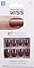 **NEW** Kiss Nails GEL FANTASY "KGN11" (TIGHT FIT) Short Design Nails w/Adhesive Tabs & Glue