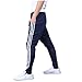 Mooncolour Men's Casual Slim Fit Jogging Harem Pants (Navy, M)