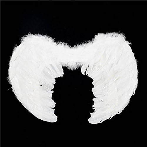 Halloween Costumes For Women White Angel Wings For Cosplay Christmas Costumes for Kids Small (4535cm, White)