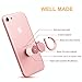 Cell Phone Ring Holder, iPhone Finger Grip/Stand/Kickstand/Car Mount,360°Rotation and 180°Flip,[Washable][Removable] for iPhone Ipad Samsung Galaxy Huawei (Rose)