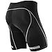 NOOYME (Mid-Year Deals) Men's Cycling Shorts Basic Padded Bicycle Riding Mens Bike Shorts (Large, Jet Black)