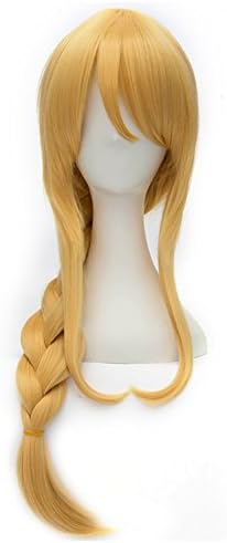 Long Straight Blonde Braid Style Anime Cosplay Wig Costume Party Hair