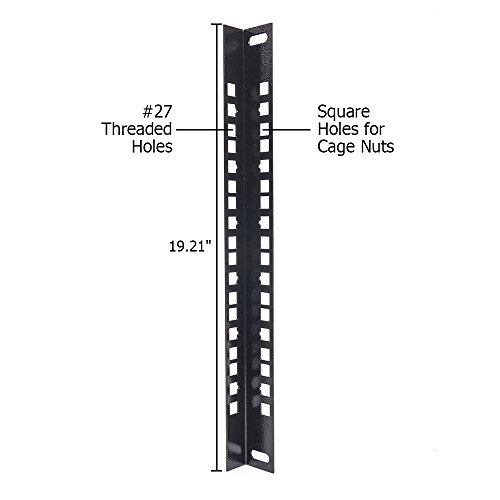 Z ZTDM Server 19 Inch Rack Enclosure, Date Network Lockable Secure Cabinet with Shelf and Two Cooling Fans Fully Assembled Vented Door 6U - Thumbnail 5