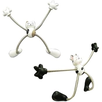 Wrapables Spider Magnet, Cat and Cow, Set of 2