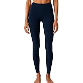 Lands' End Women’s Thermaskin Lightweight Baselayer Legging – Full Length Thermal Pant with Heat-Generating Fabric
