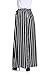 HOTAPEI Women's Summer Black and White Striped High Waisted Maxi Skirts with Pocket Small