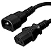 6 Feet (2 Meters) 18AWG Computer Monitor Power Extension Cord C13 to C14 Power Cable 6ft (2M) Computer to PDU 10 Amp Power Extension Cord CNE25965 (10 Pack) primary