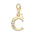 SENFAI 26 Alphabet English Letters Crystal First Initial Name Charms for Bracelet,Necklace,Zipper Puller
