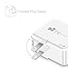 EC Technology 4A 3 port 20W USB Wall Charger with Auto IC (Foldable Plug) Adapter for iPhone 7/6s/6/ 6 Plus, iPad Air 2/Pro, Galaxy S7/S7 Edge/S6/S6 Edge and More-White
