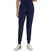 Kitmaz Medical Scrub Pants for Women-Mid Rise Jogger Pants with Yoga Waistband, 4-Way Stretch, Anti-Wrinkle & 5 Pockets