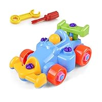 Naisidier Kids Disassembly Assembly Puzzle Go Kart Toy with Screwdriver Children Early Learning Building Block DIY Educational Toys 1 Set