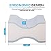 wavve Leg Pillow for Side Sleepers, Pregnancy Support, Hip, Sciatic, Lower Back Pain Relief Gel-Infused Memory Foam Knee Pillow Orthopedic Contour Under/Between Knee Pillow for Sleeping with Strap