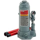 Pro-Lift B-004D Grey Hydraulic Bottle Jack - 4 Ton Capacity