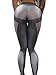 Sorrica Women's Activewear Printed Athletic Gym Workout Fitness Yoga Leggings Pants (4, Grey)