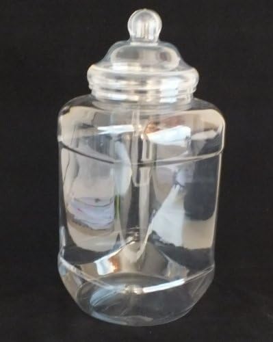 4.5 Litre Plastic Victorian Style Jar with screw Bobble Lid (10) by jars2u