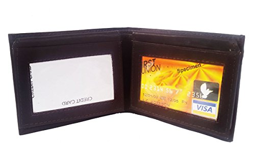 Elegant Men's Genuine Leather Brown Bifold wallet