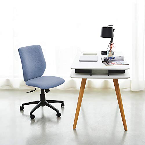 Bowthy Armless Office Chair Ergonomic Computer Task Desk Chair Without