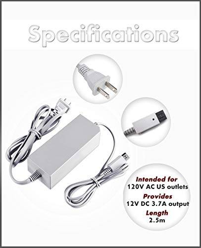 Youdepot AC Wall Power Supply Cable Cord for Nintendo Wii (Not for Nintendo Wii U)