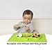 Cool Panda Premium Silicone Baby Placemat Set for Kids & Toddlers, Reusable Travel Bag, Non Slip Toddler Plates, Large Size: 15