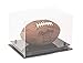 Better Display Cases Clear Acrylic Football Display Case with Black Risers (A004-BR)