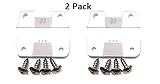 JSP Manufacturing Coleman Replacement Cooler Hinges + Stainless Screws (2) Pack