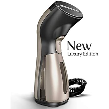 Steamer for Clothes [Luxury Edition] Powerful Dry Steam. Multi-Task: Fabric Wrinkle Remover- Clean- Refresh. Handheld Clothing Accessory. for All Kind of Garments. Home/Travel [MS208 Gold]