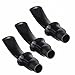 3PCS Ebonite Drip Tip Black Mouthpiece For Tobacco Smoking Pipe