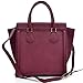 Dasein New Designer Purse Vegan Leather Smile Top Handle Satchel Handbag Tote Micro Luggage w/ Crossbody Strap