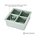 Pratico Kitchen Large Ice Tray, 4 Big 2.25 inch Ice Cubes for Whiskey and Cocktails, 2 Pack
