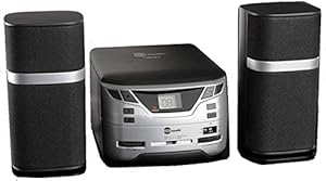 Image of HDi Audio CD-526 Compact Micro Digital CD Player Stereo Home Music System with AM/FM Tuner Aux-in & Headphone Jack (Black/Silver)