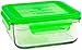 Wean Green Wean Meal Cube Glass Food Containers, Pea Green, Single
